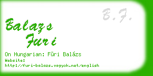 balazs furi business card